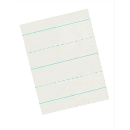 School Smart School Smart 085357 11 x 8.5 In. Alternate Ruled Long Way Writing Paper For Grade 2; 0.75 In. Ruling; 0.37 In. Broken Line; White; Pack - 500 85357